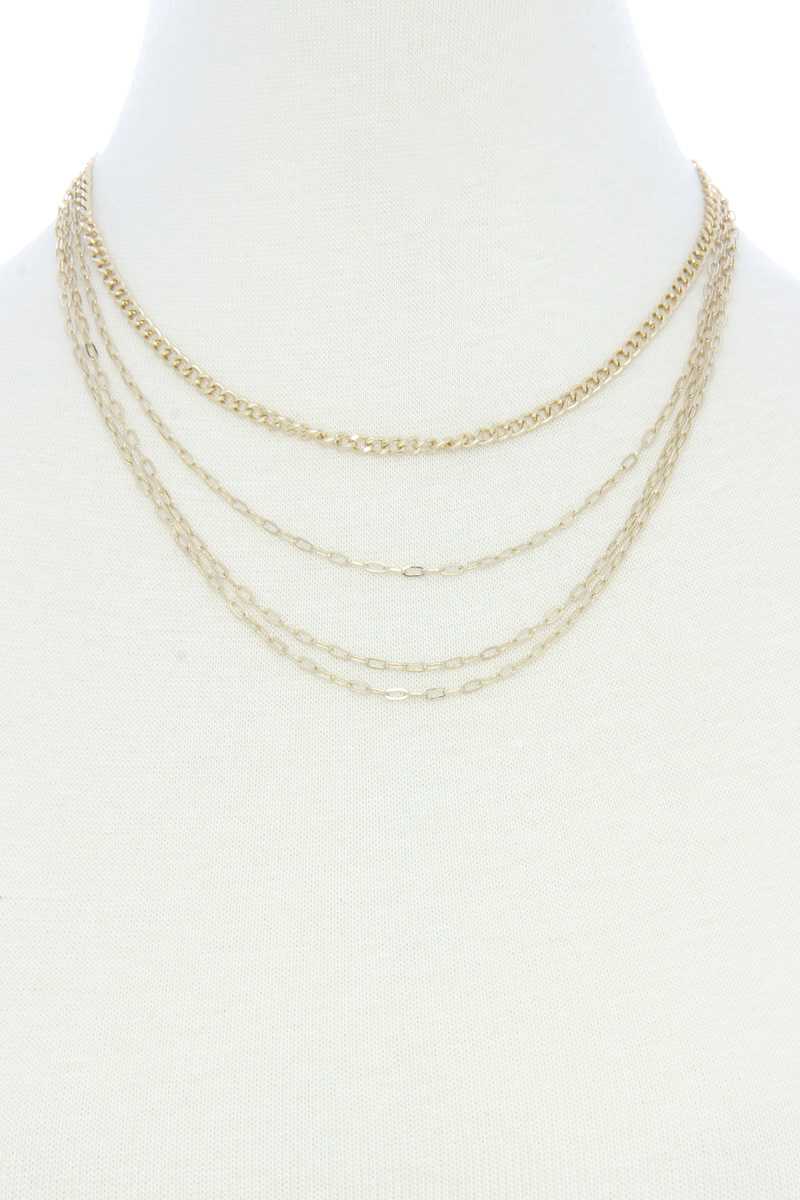 4 Layer Metal Necklace