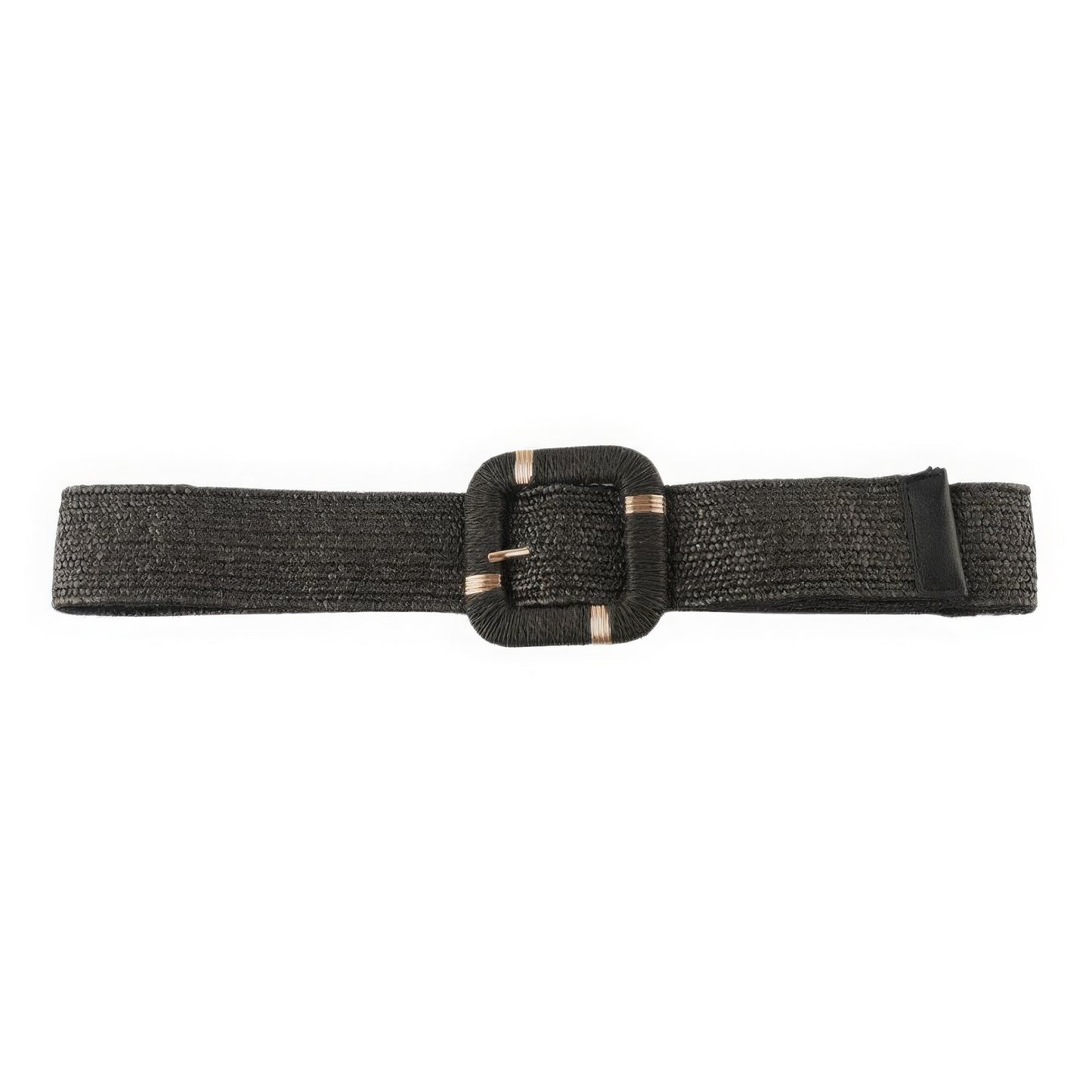 Straw Buckle Elastic Belt